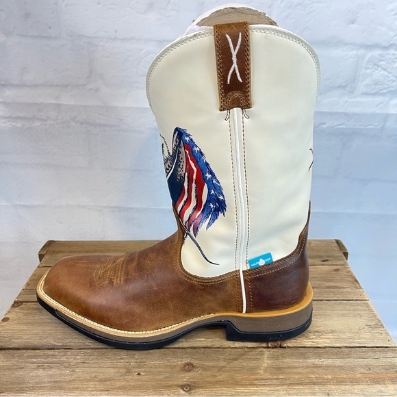 Twisted X Tech X Western Boots Mens 12" Pull On Roasted Pecan MXWW002 Waterproof - Picture 7 of 16